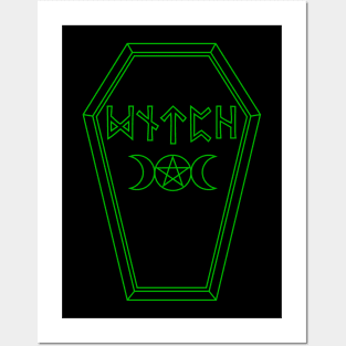 Witch Coffin Green Posters and Art